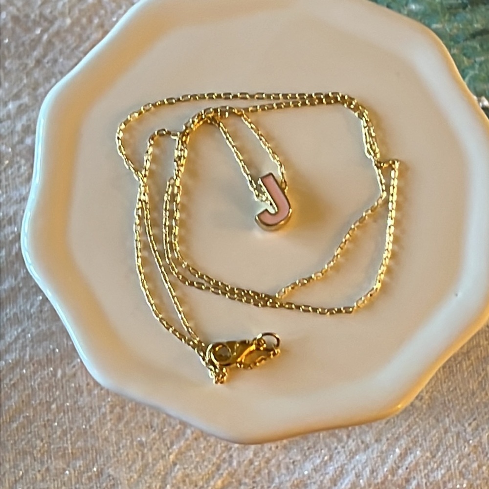 Letter J Necklace